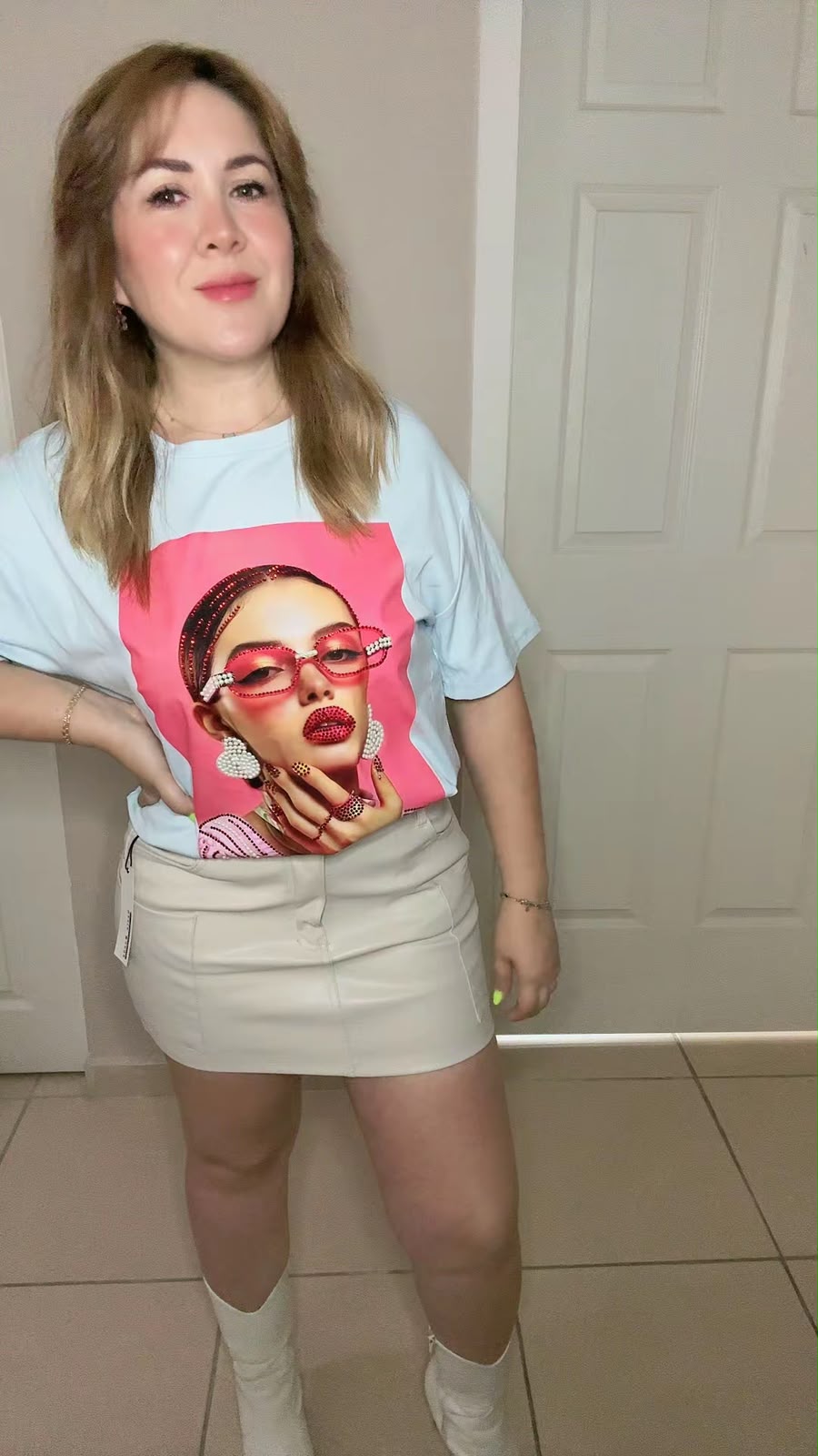 Blusa c/pedrería