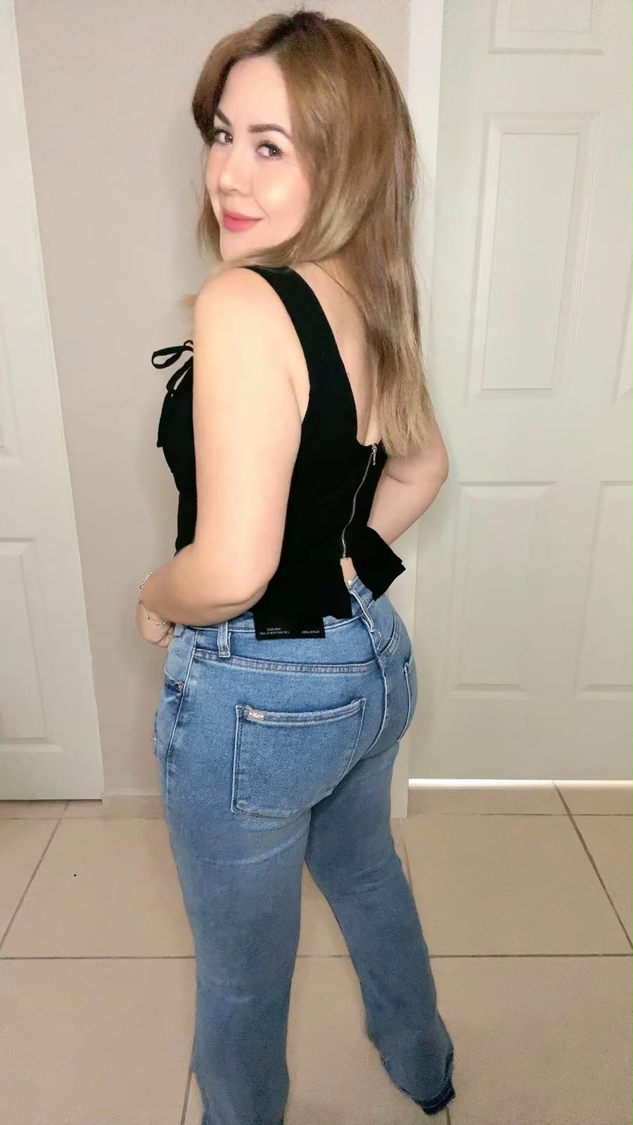 Jeans cruzado