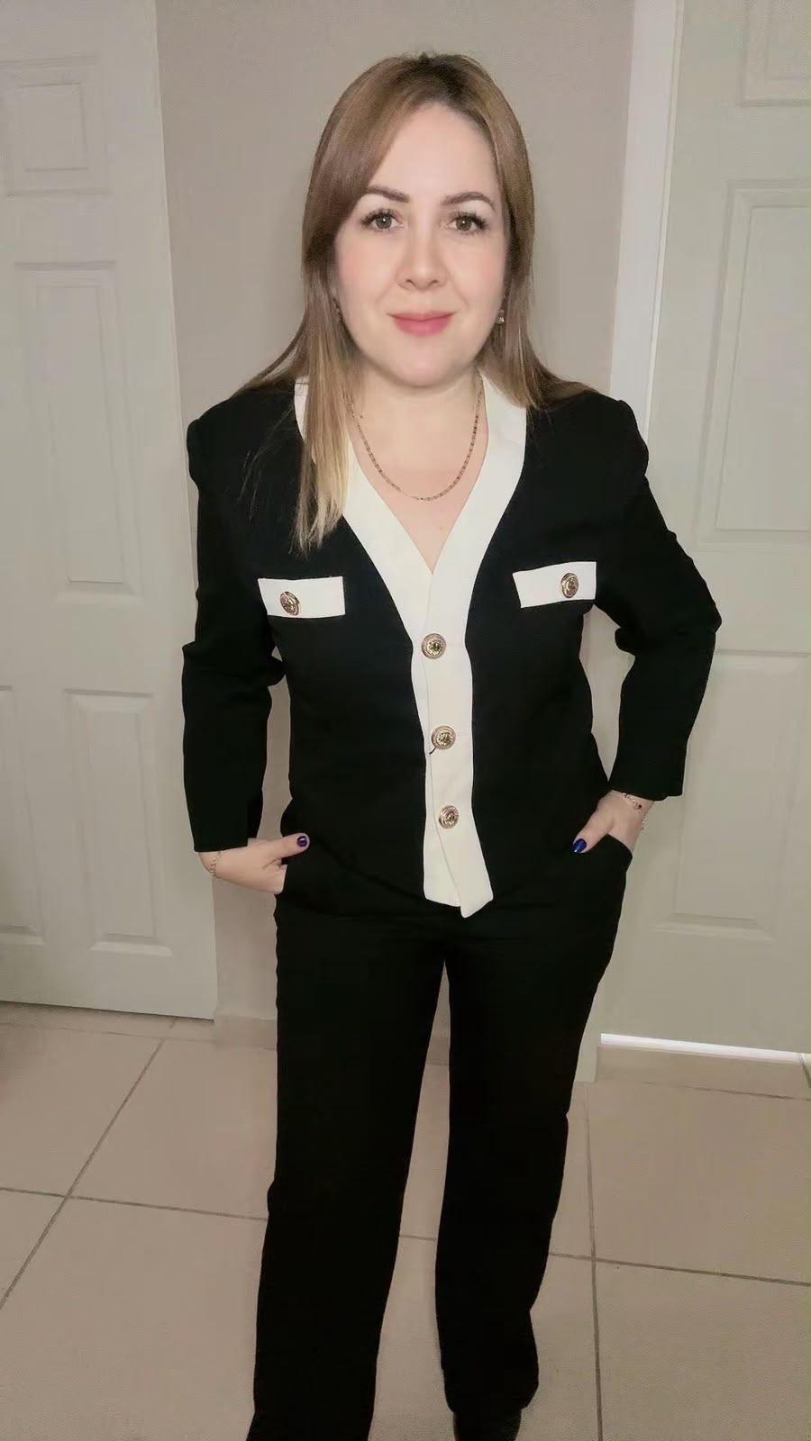 Traje sastre negro