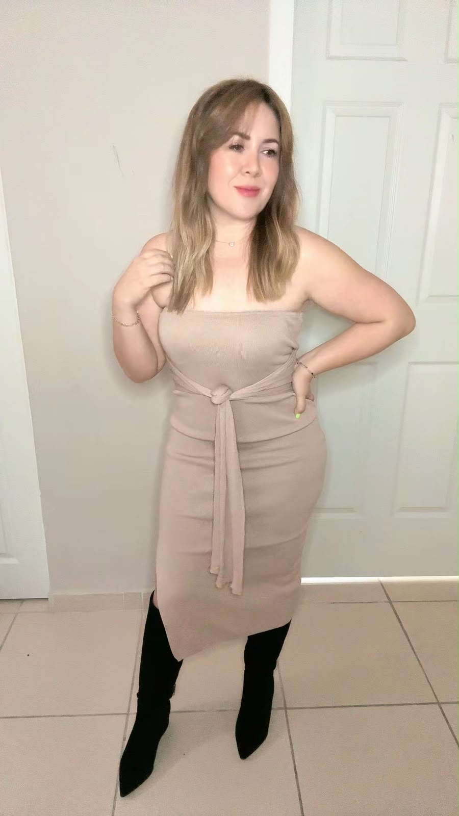 Vestido c/lazo